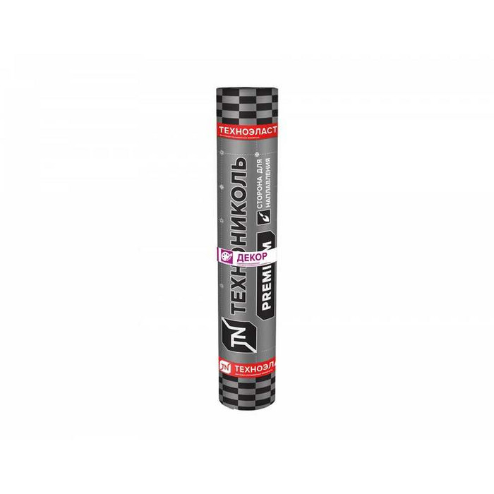 Рулонная кровля Технониколь Техноэласт Декор ЭКП базальт коричневый микс, 10х1